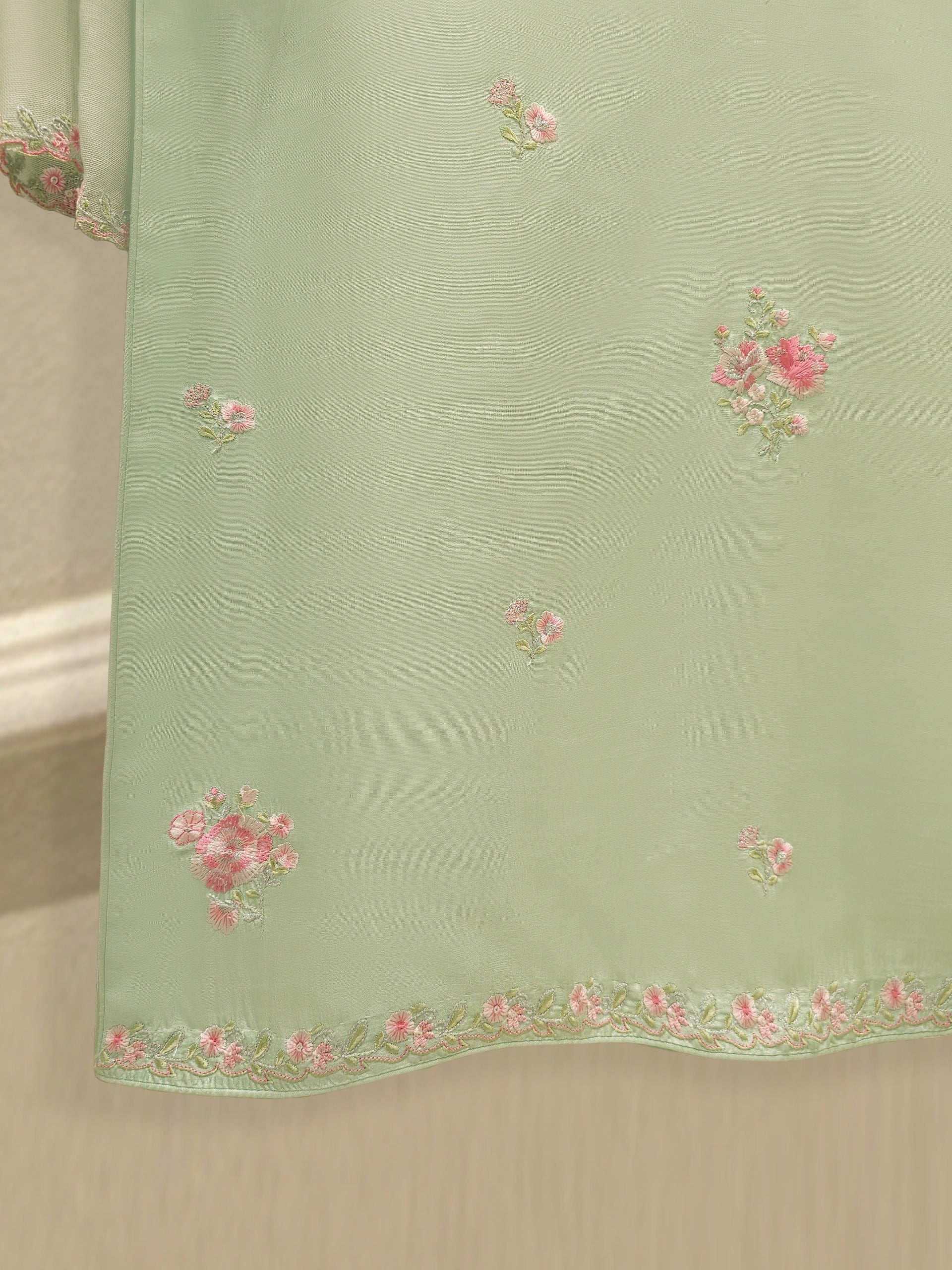 Agha Noor Stitched 3 Piece Pure Korean Silk S112001 J(93&94) - Image 4