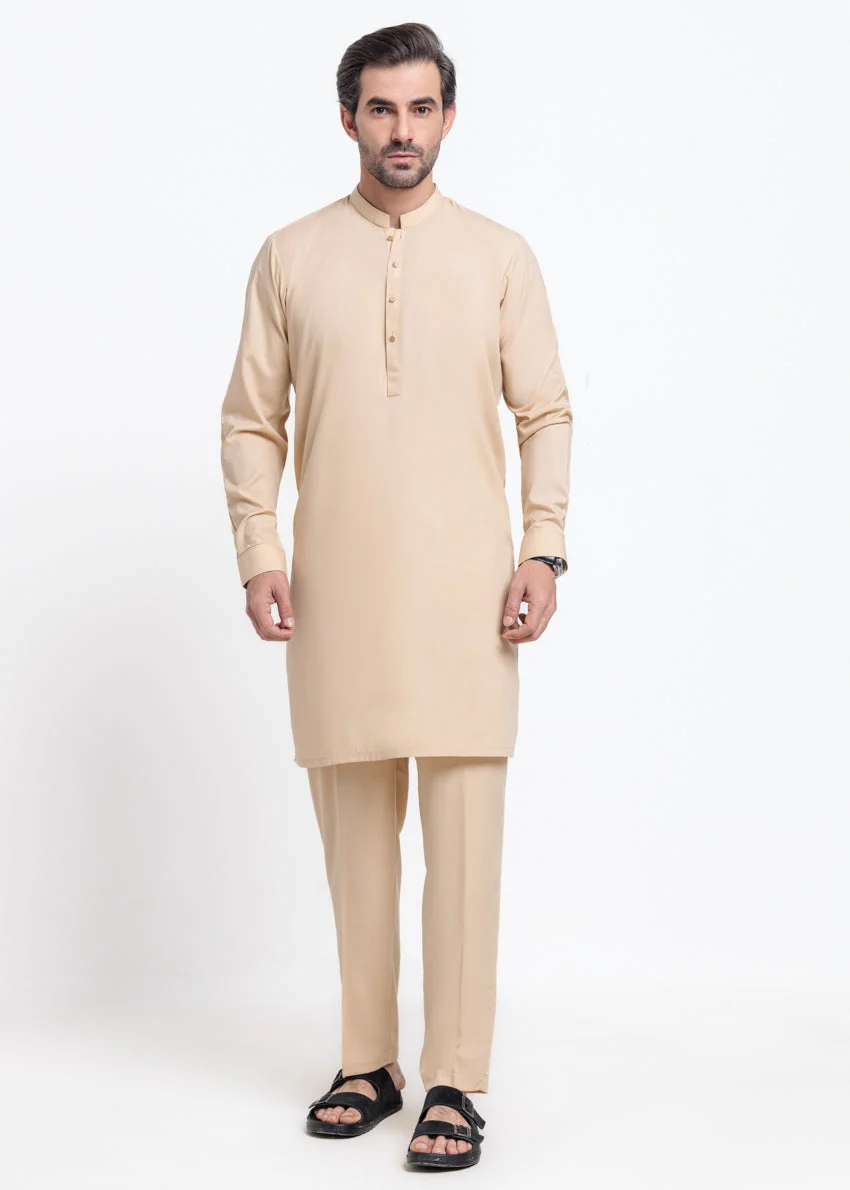 Beige-Blended-Kurta Trouser - (MPS25SSS2078) Y-F-22 - Image 3