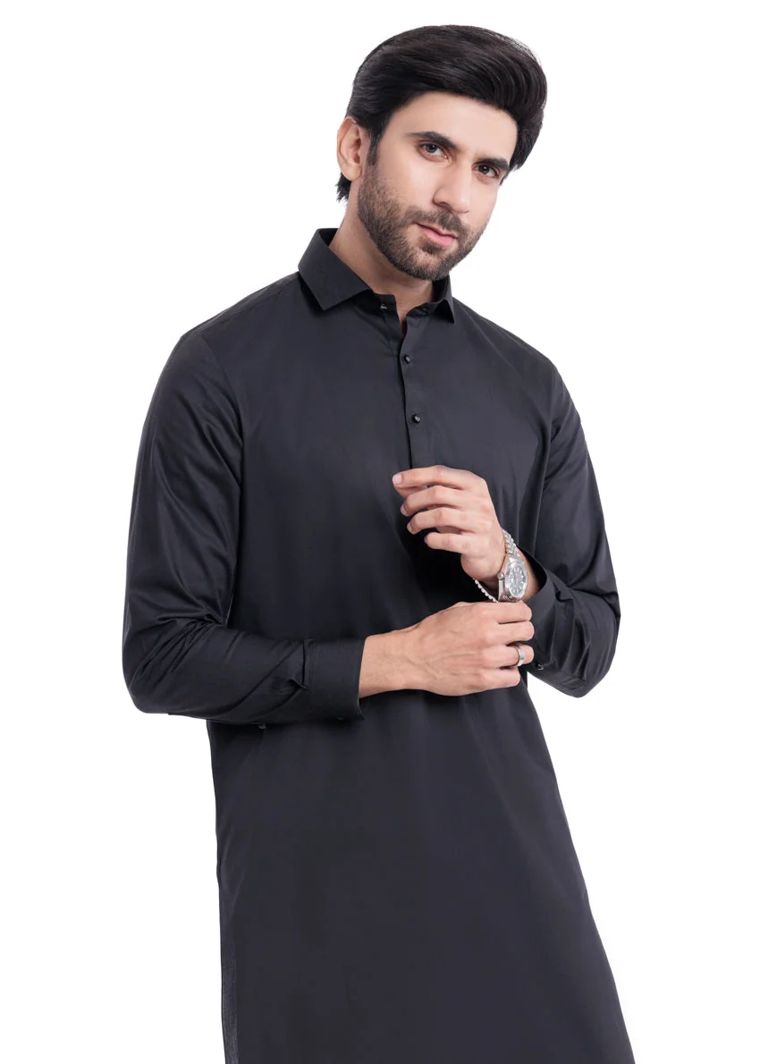 Black-Cotton-Shalwar Suit - (MPS25SSS2055) J(7) YB-52-51 -22 ( B-11) - Image 3