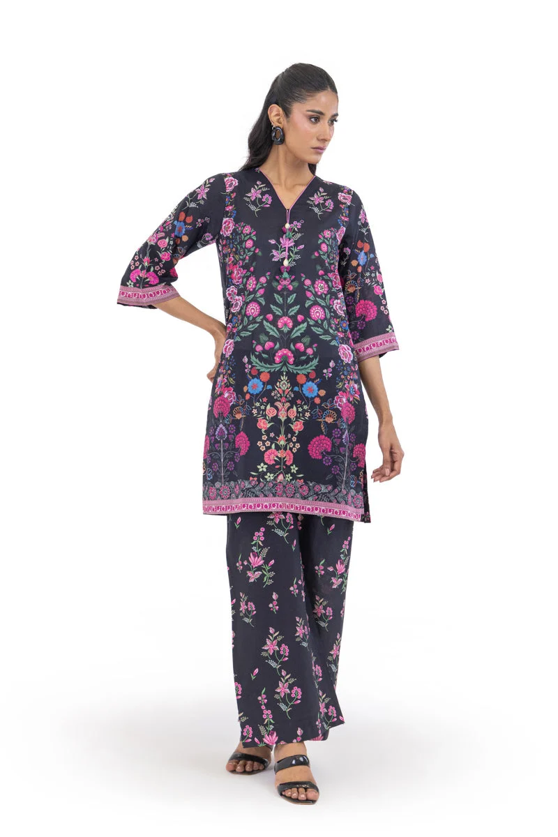 Black-Slub-Lawn-2 Piece (WP2PPBS26HR1F24) Y-125 - Image 4