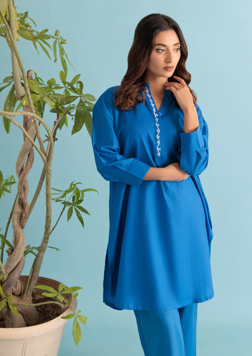 Blue-Jacquard-2 Piece (WPS25SL2004) J(113) - Image 5