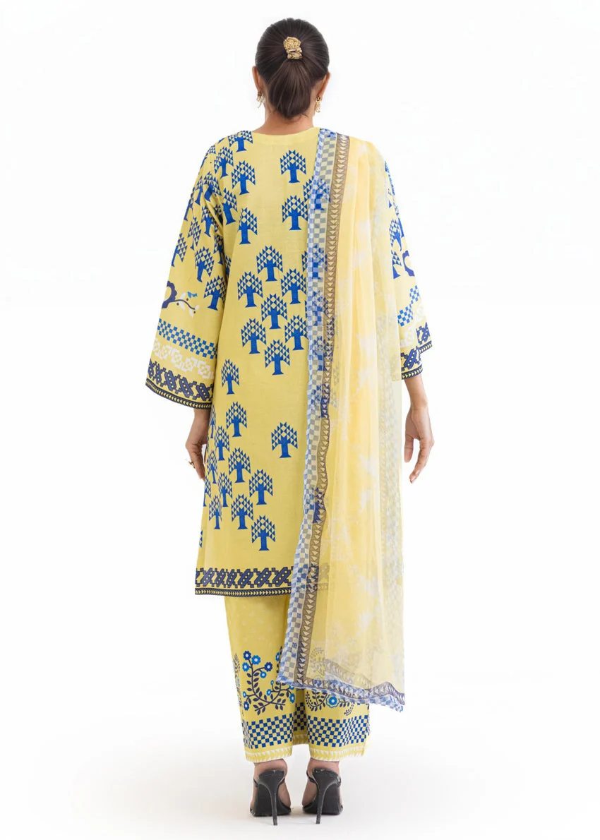 Butter-Lawn-3 Piece (WP3PPBS26B2M46) J(FW2) Y-118 - Image 2