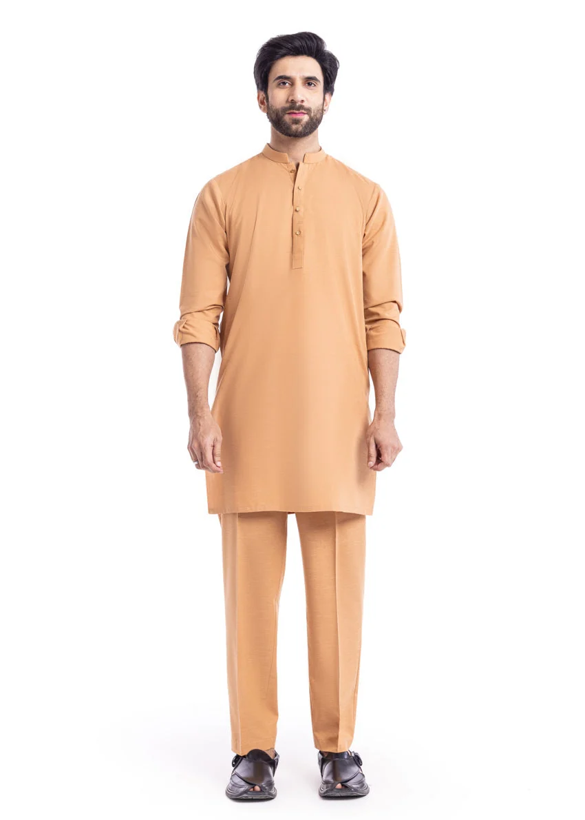 Camel-Blended-Kurta Trouser - (MP2PBBW25BM11D16) JM(2)YB-1