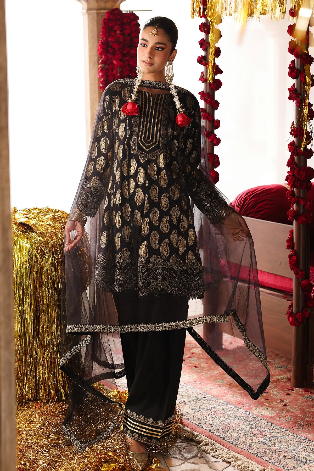 Raw Silk Festive 3 Piece CMA-6-382 - Image 3