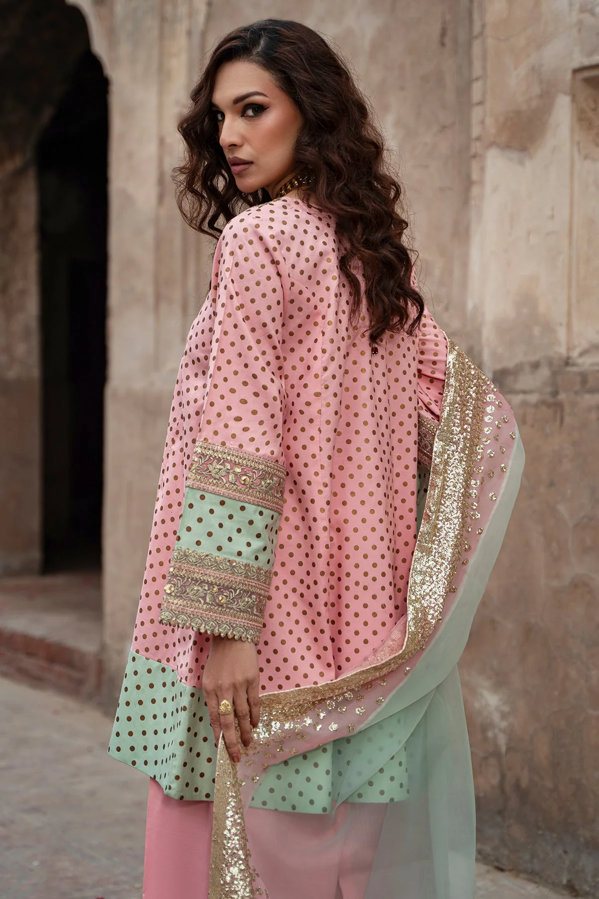 Raw Silk Festive 3 Piece CMA-6-384 - Image 5