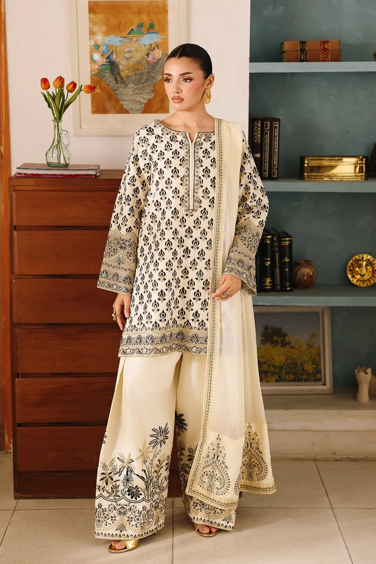 Raw Silk Festive 3 Piece CMA-6-403