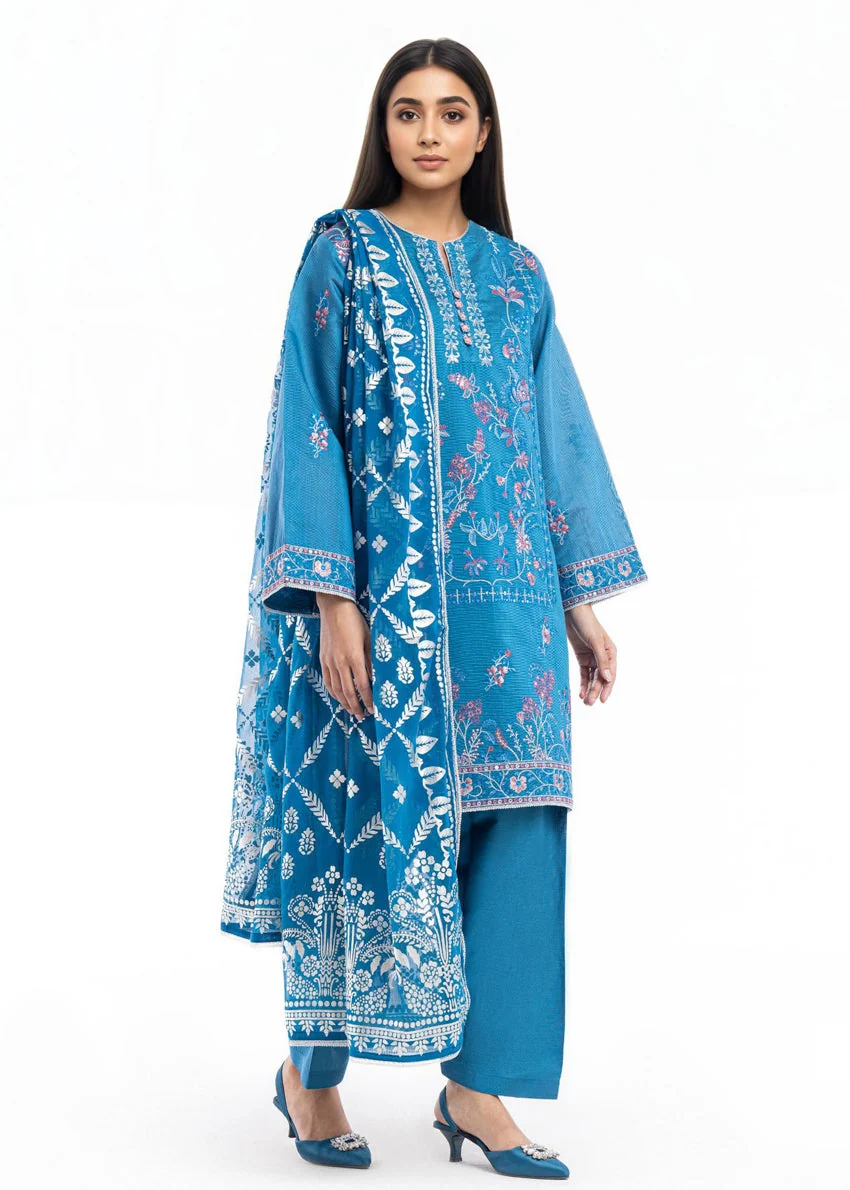 Cyan-Dyed Cotton-3 Piece (WP3PSFW25F11D3) J(26)(Y-177) - Image 5