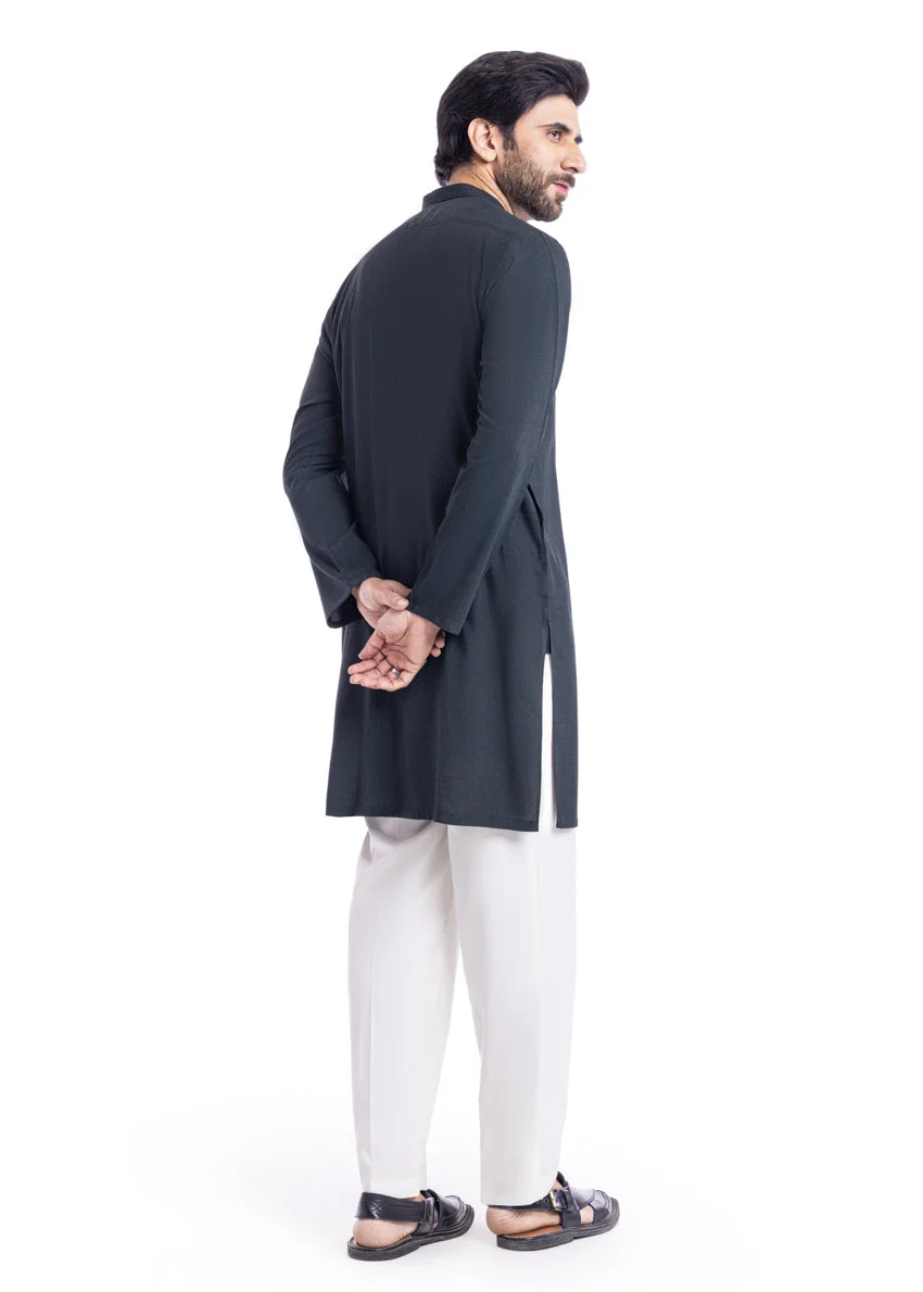 D-Green-Blended-Kurta - (MP1PBW25BM11D3 (YF-22) - Image 2