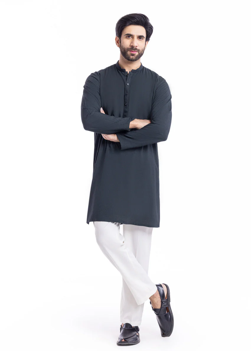 D-Green-Blended-Kurta - (MP1PBW25BM11D3 (YF-22) - Image 5
