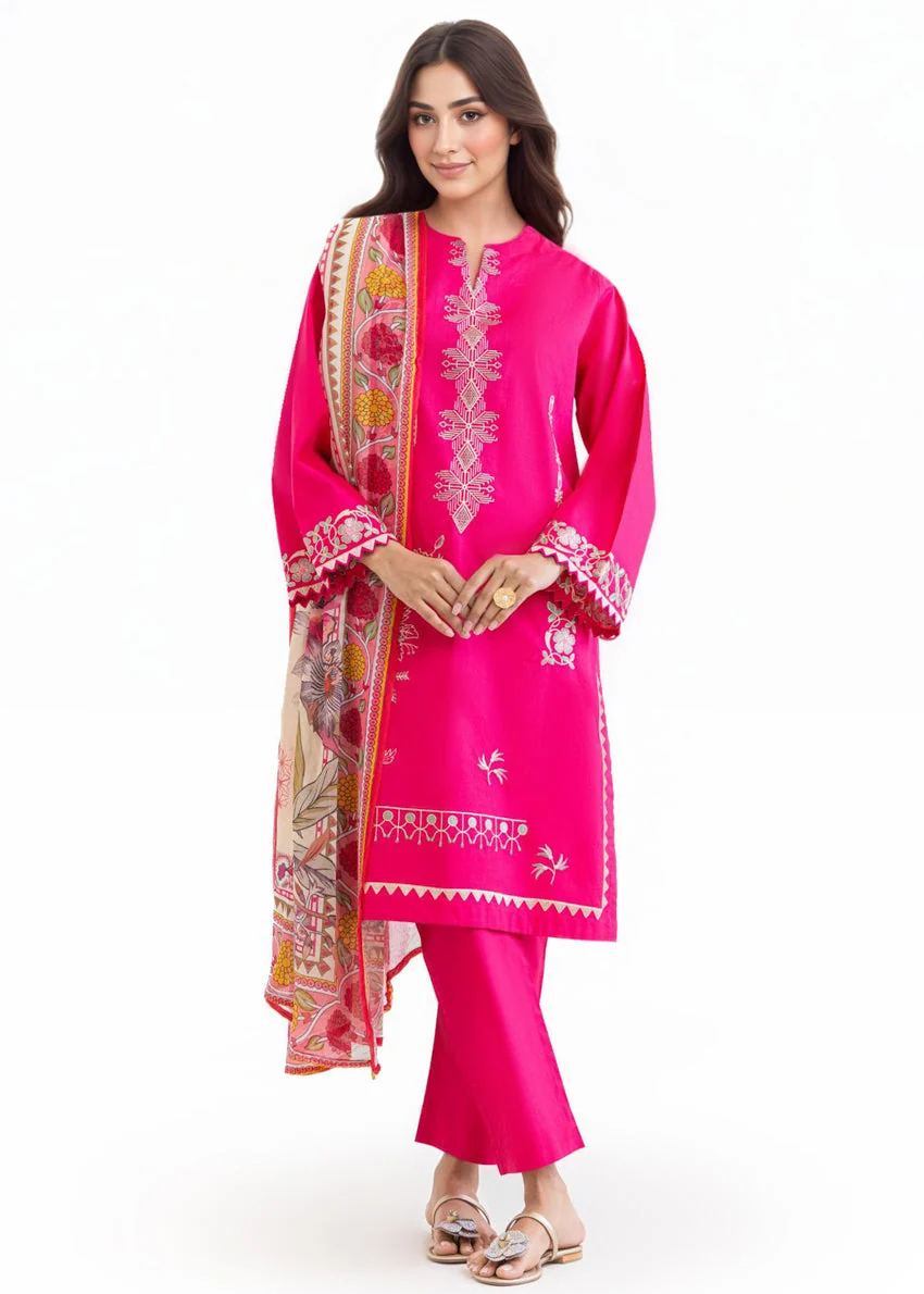 D-Pink-Cambric-3 Piece (WP3PSBW25B1J20) J(FW15) (Y-144) NY(138) - Image 3