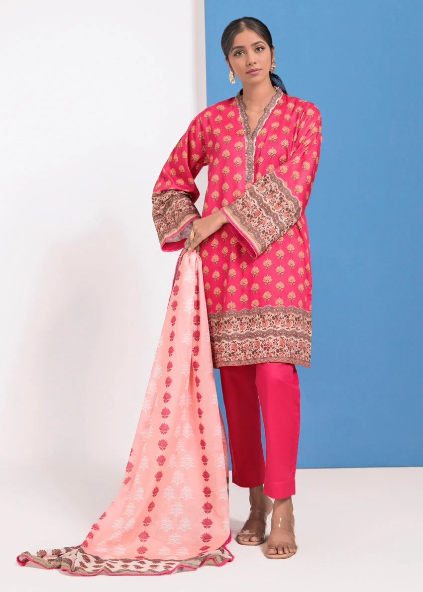 D-Pink-Lawn-3 Piece (WPS25P3098) J(FW12) Y-128 - Image 3