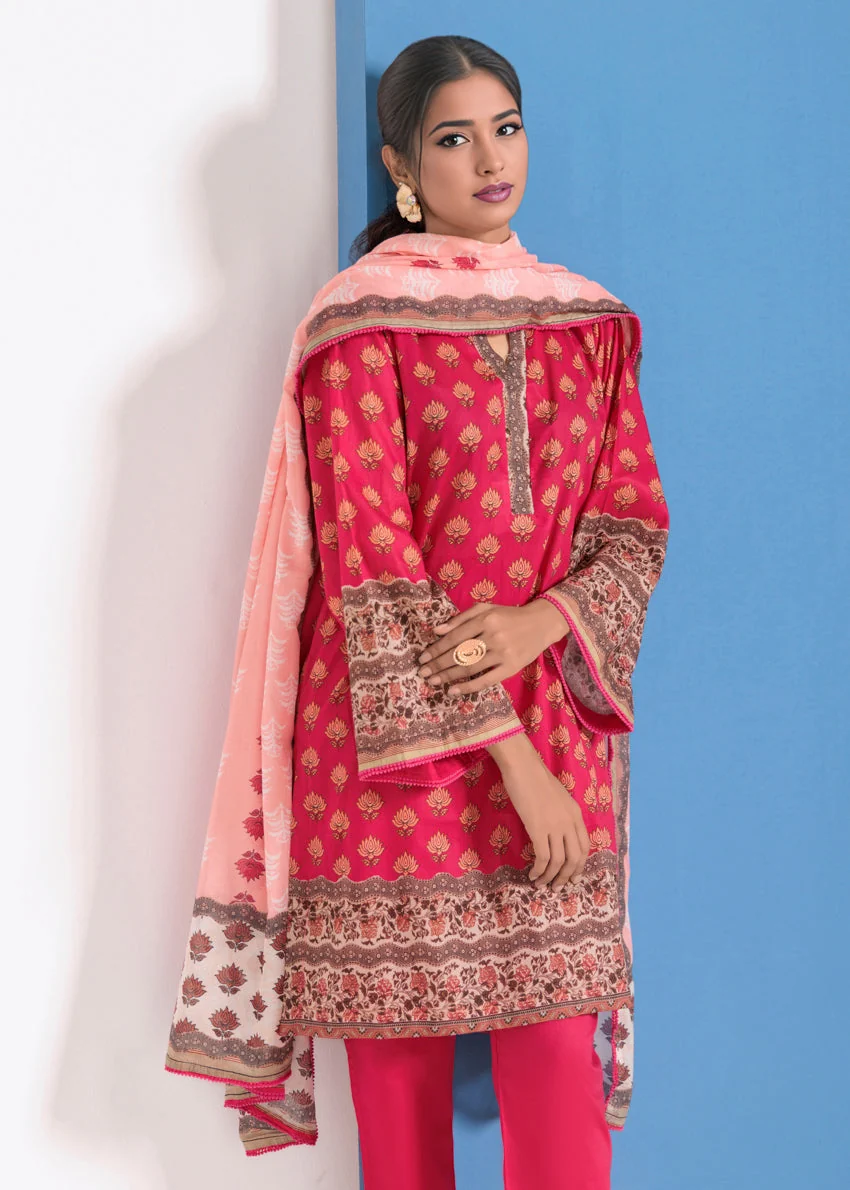 D-Pink-Lawn-3 Piece (WPS25P3098) J(FW12) Y-128 - Image 4