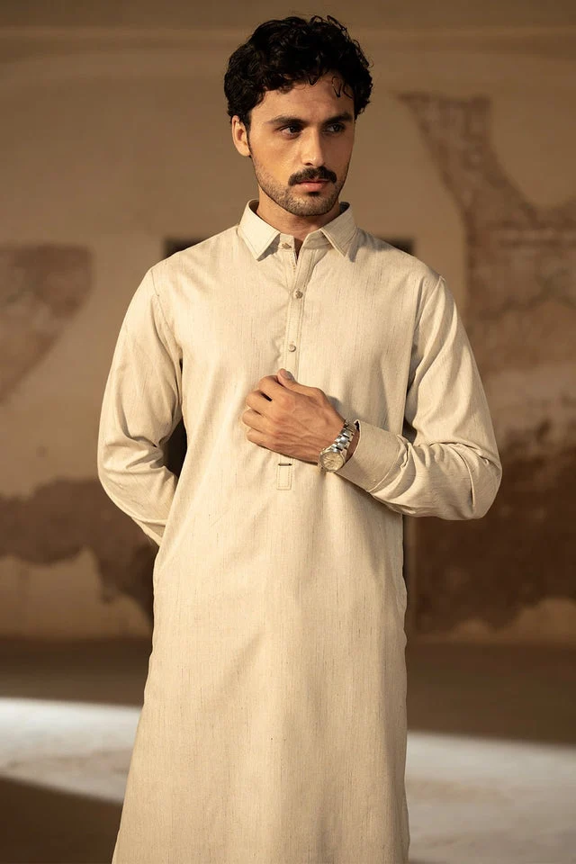Diners Men Kurta Shalwar ESKF-0353 ( Y-B-2) J(M5) - Image 2