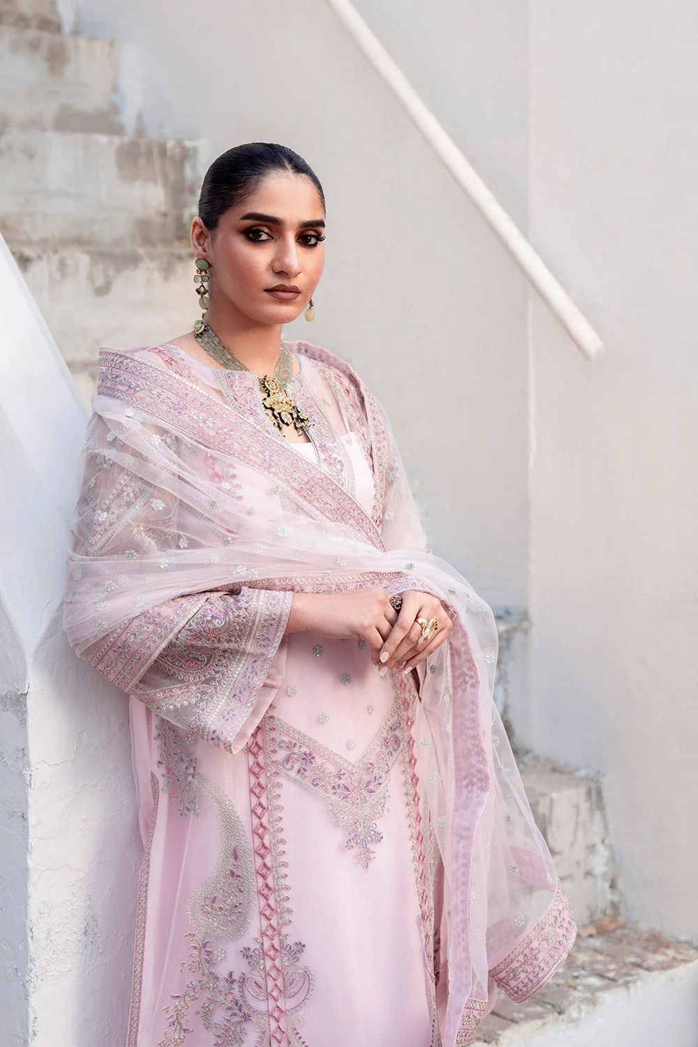 Festive Formal Stitched 3 Piece Harshada-MWS5930 J(21) - Image 3