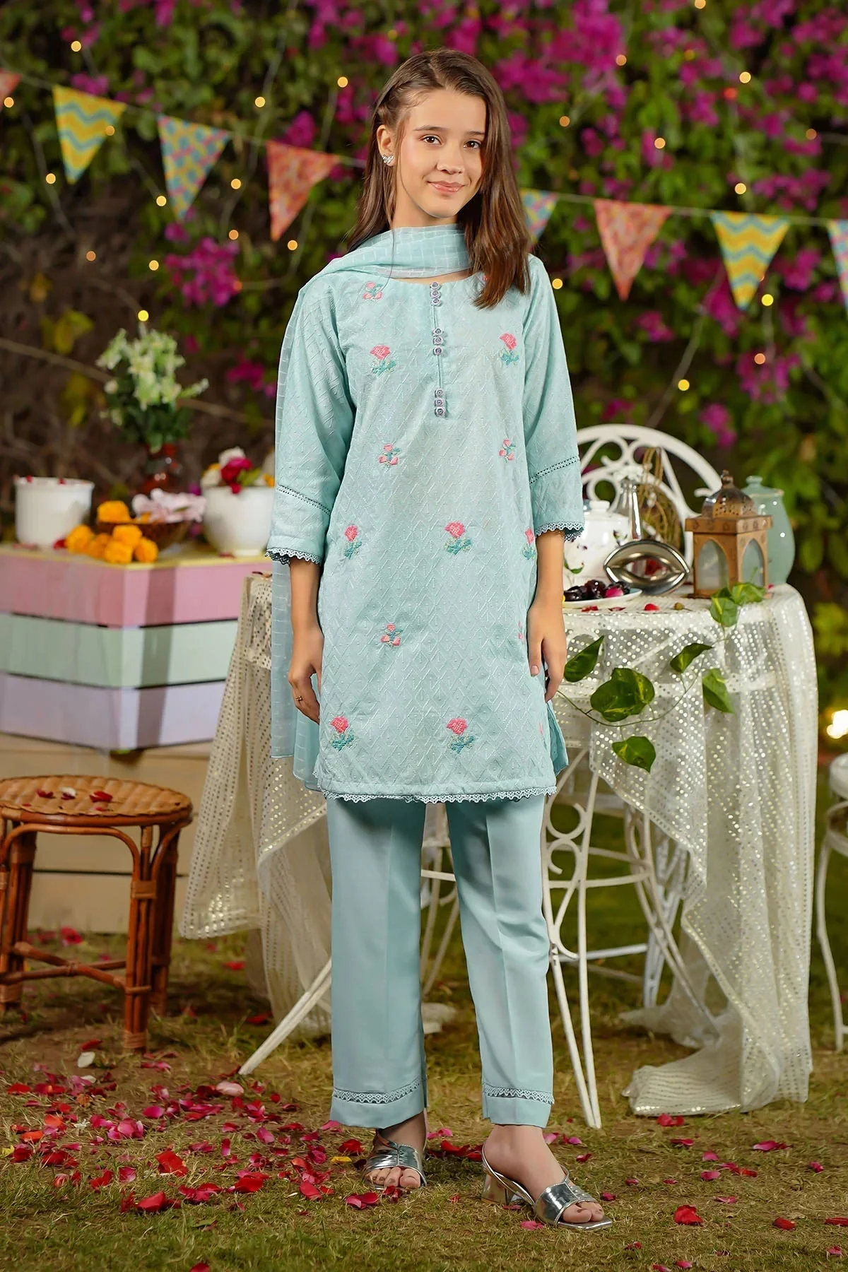 Girls Festive 3 Piece CK 06 J(145)