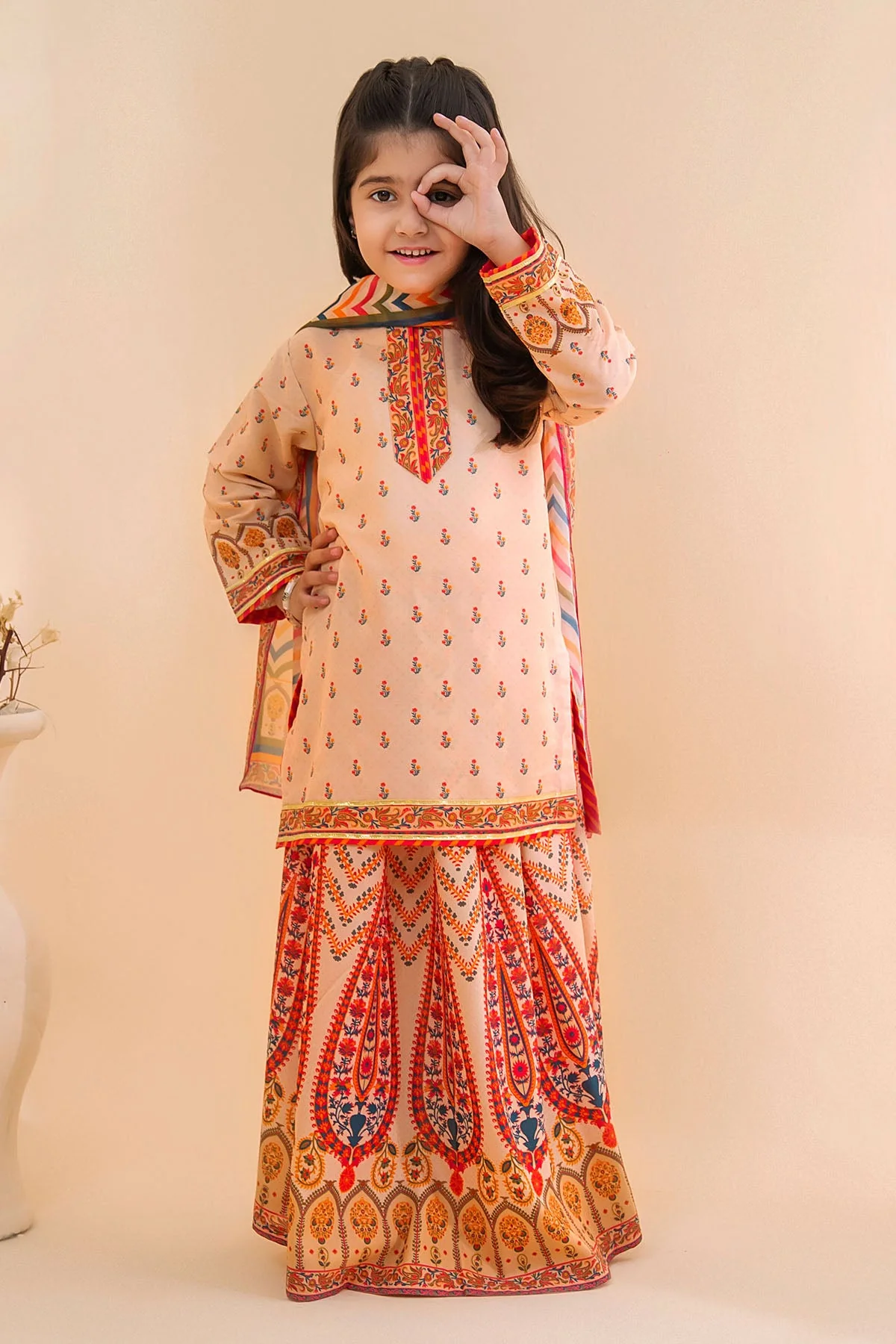 Girls Festive 3 Piece INDP58 J(138)