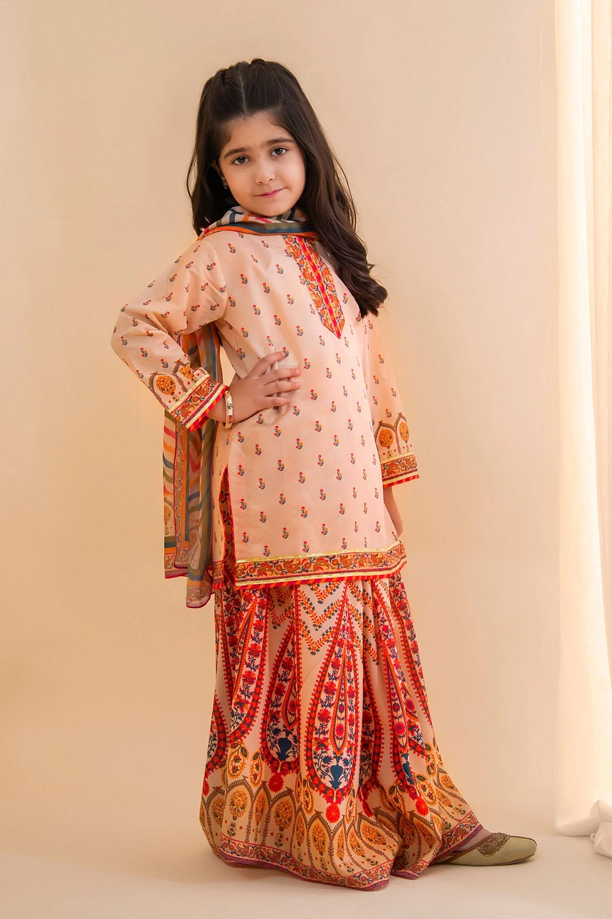 Girls Festive 3 Piece INDP58 J(138) - Image 2