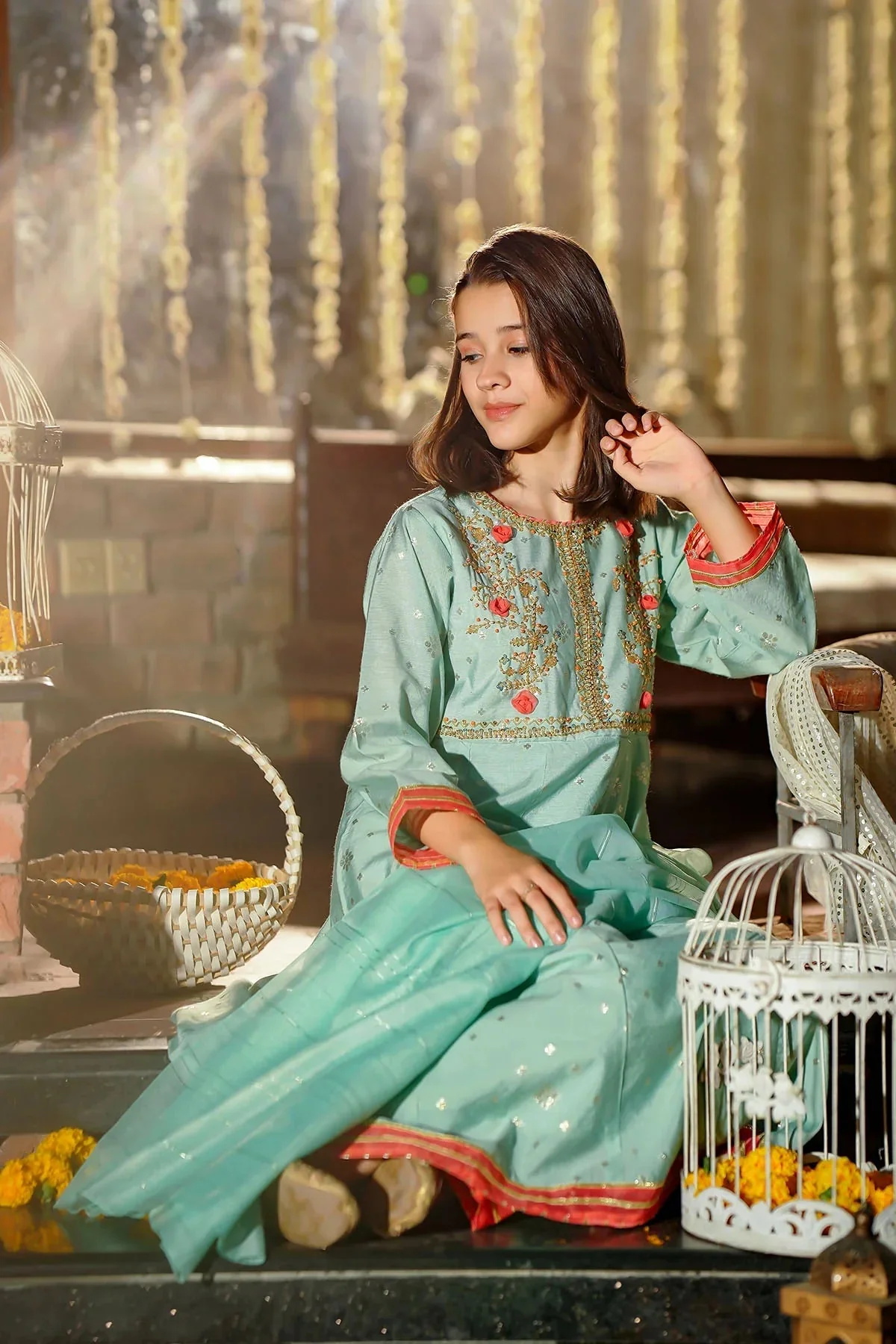 Girls Festive 3 Piece MAX 38 J(152) - Image 3