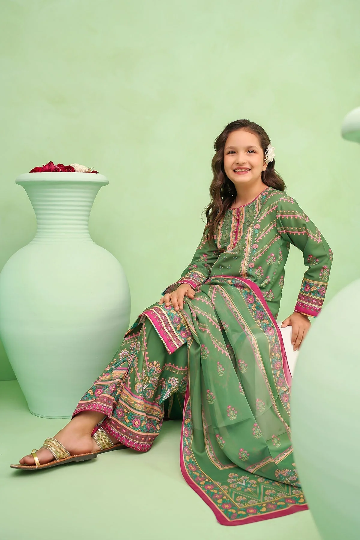 Girls Festive 3 Piece Mommy & Me CORF55 - Image 3