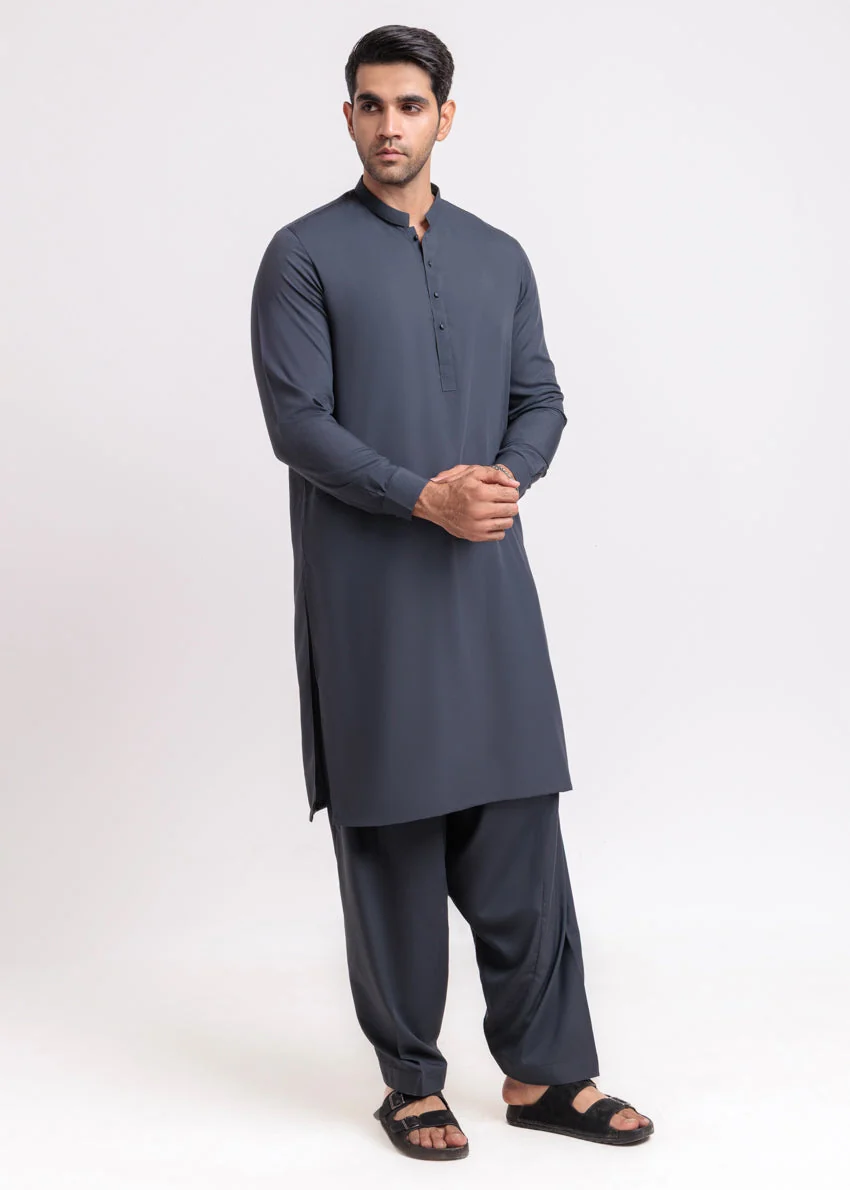 Grey-Blended-Shalwar Suit - (MPS25SSE2070) Y-F-11