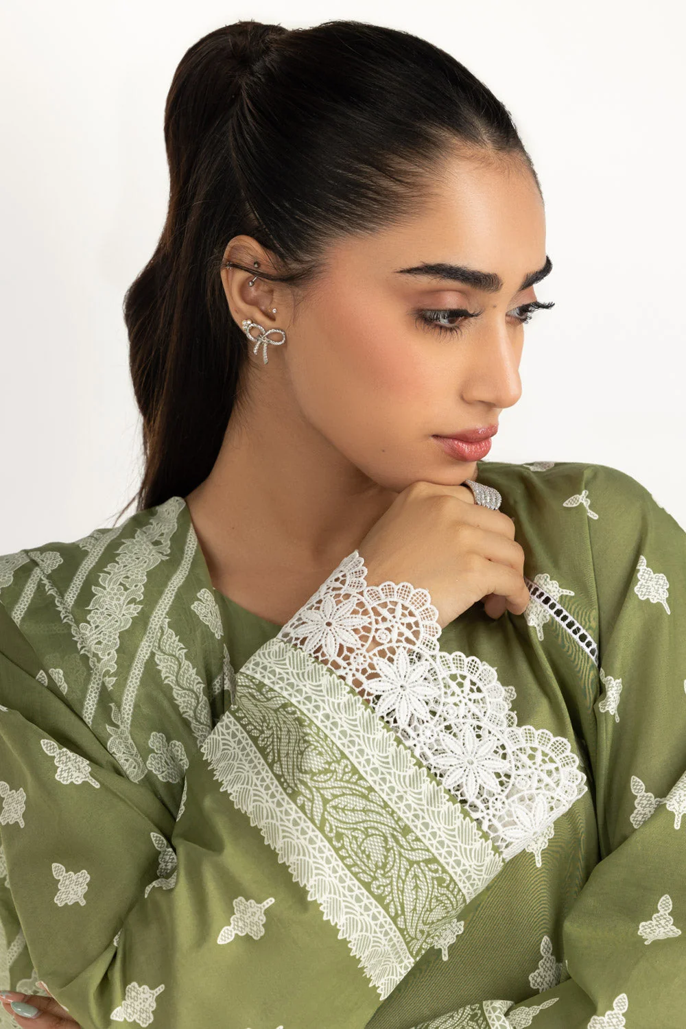 Gul Ahmed Stitched Lawn 3 Piece CL#52436 J(45) Y A1 - Image 2
