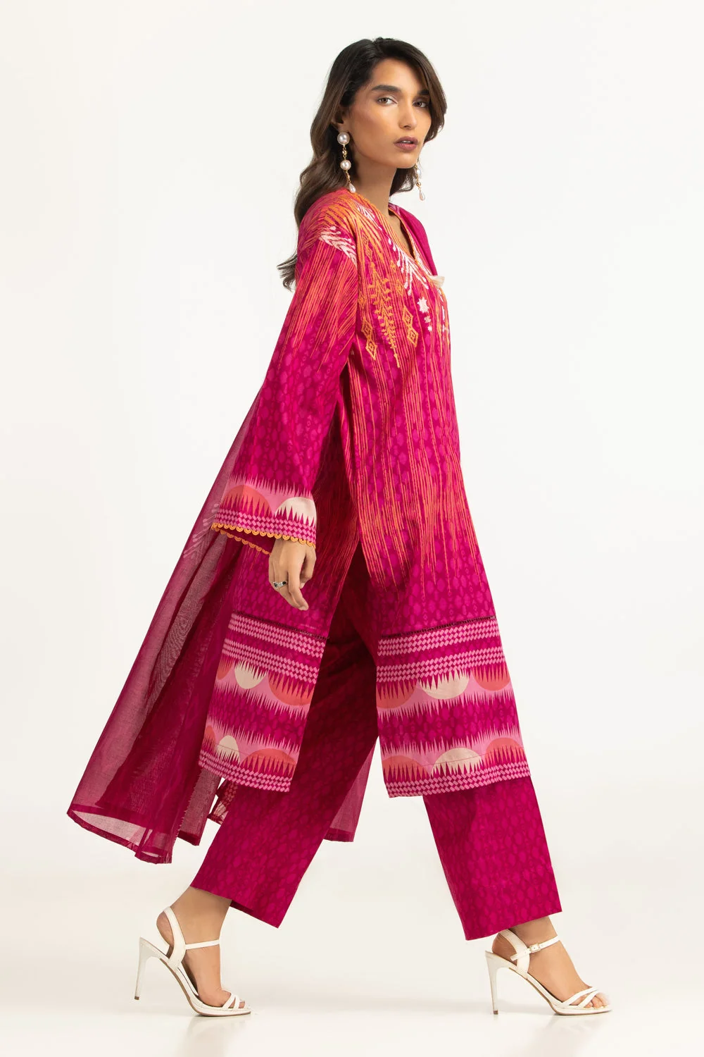 Gul Ahmed Stitched Lawn 3 Piece CL#52531 J(61) NY 71 - Image 3