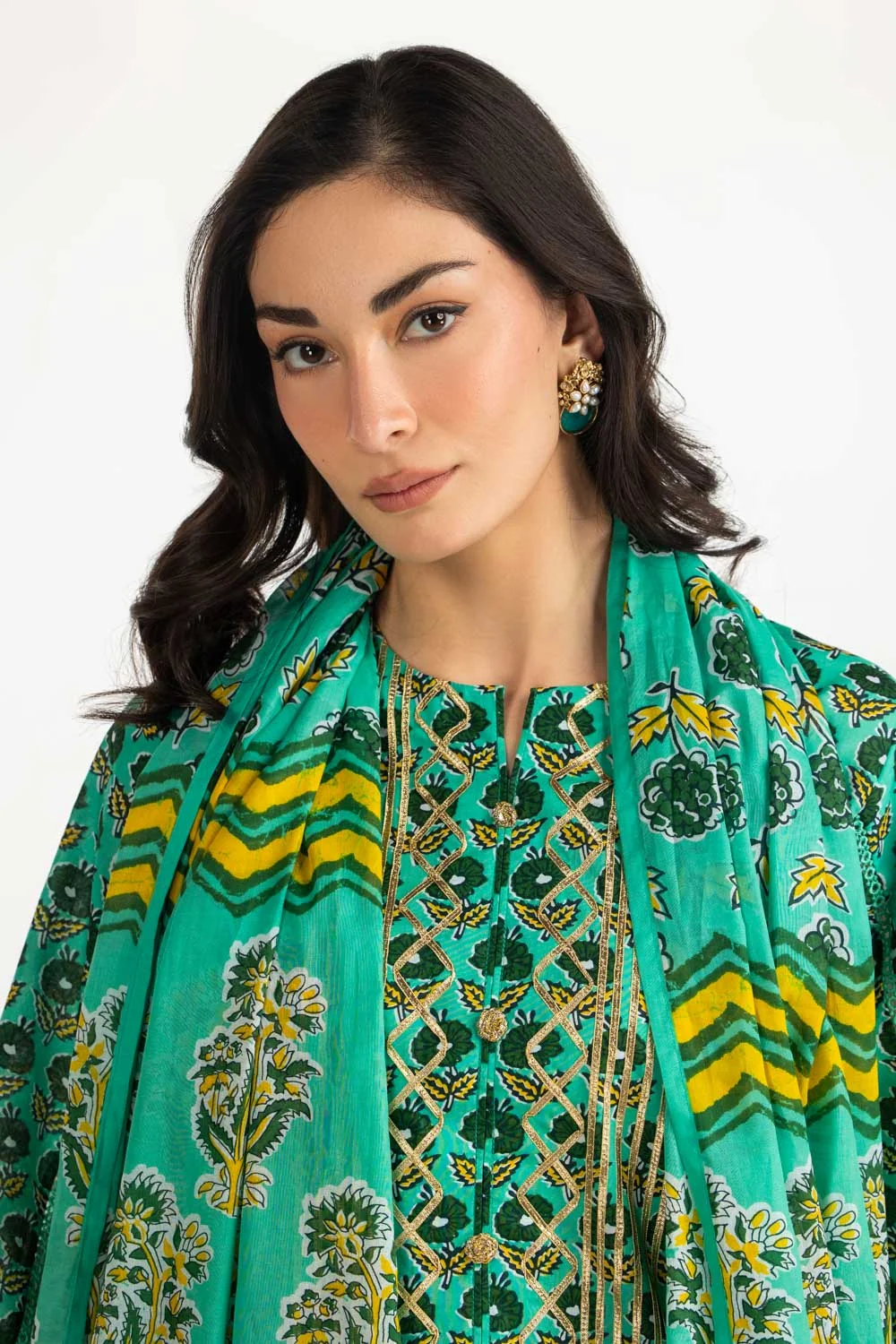 Gul Ahmed Stitched Lawn 3 Piece CL#62044 J(8&9) NY 53 - Image 5