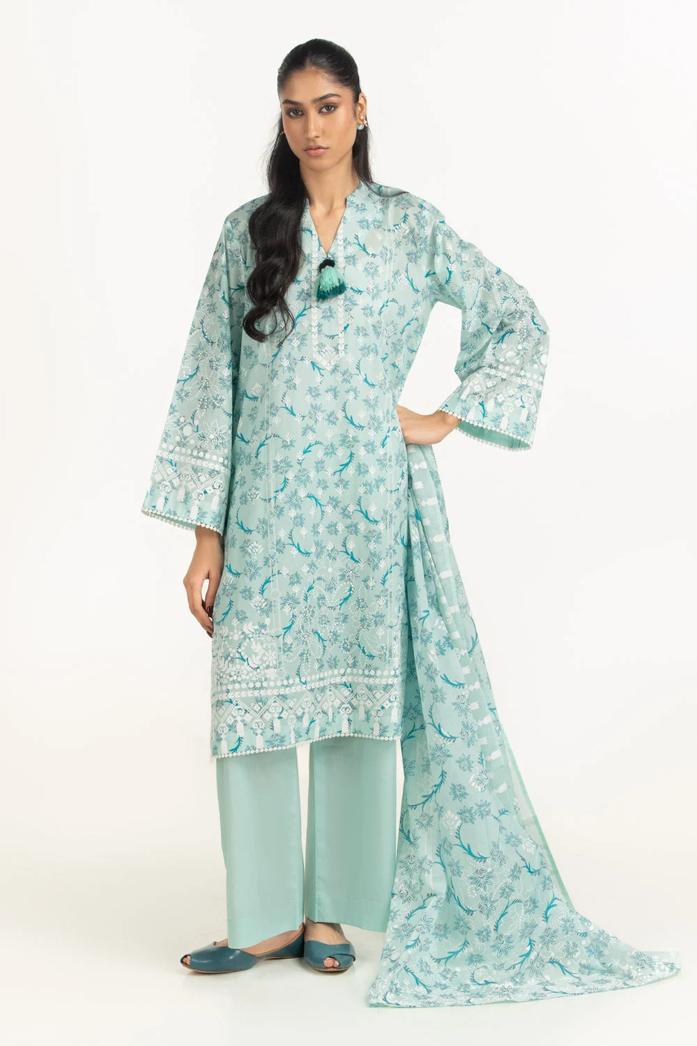 Gul Ahmed Stitched Lawn 3 Piece CL#62108A J(56) NY (41)