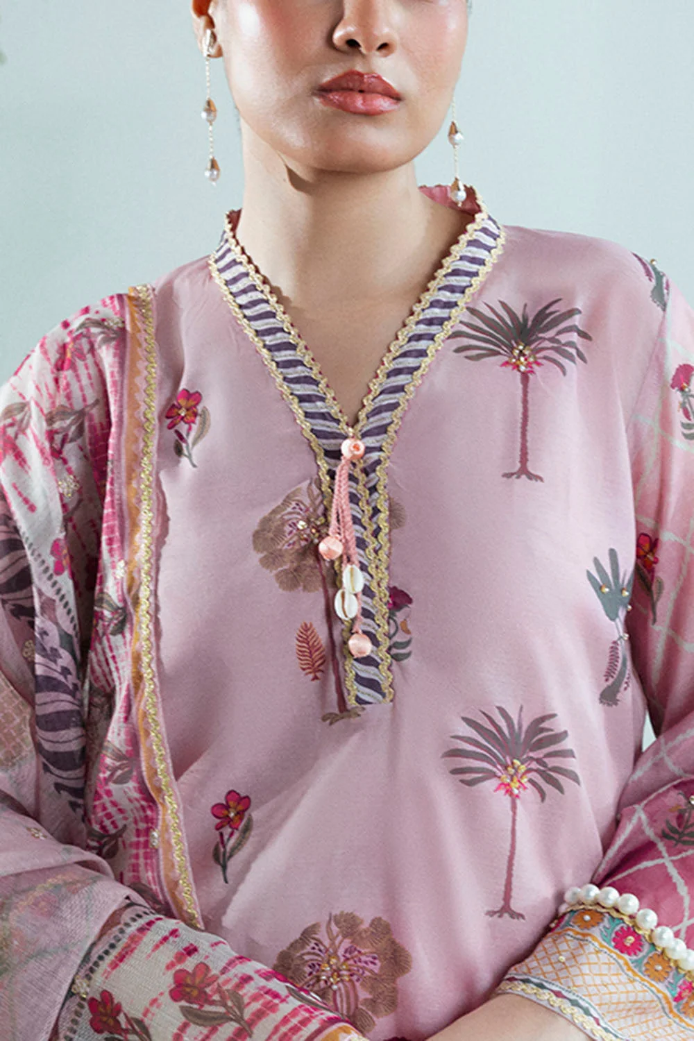 Gul Ahmed Festive 3 Piece FE-52072 Y-A1 - Image 2