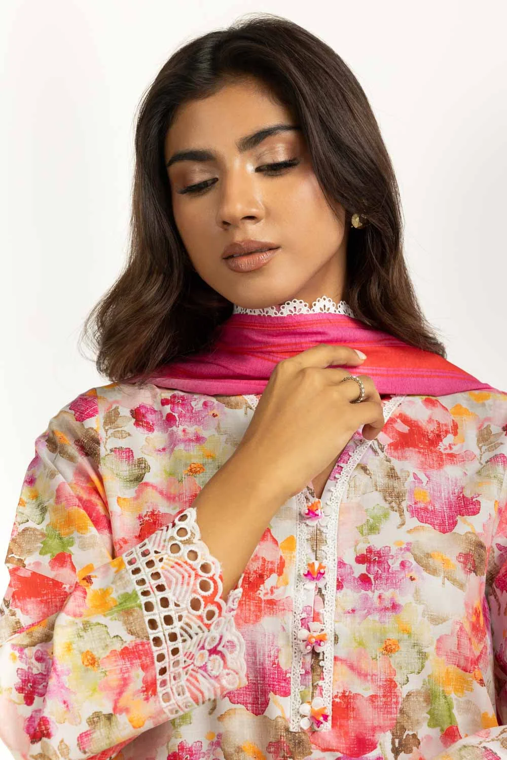 Gul Ahmed Festive 3 Piece IUSTKSD-1221 J(29) y34 - Image 5