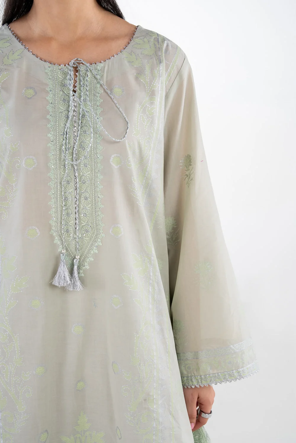 Gul Ahmed Stitched Lawn 3 Piece IUSTKSD-2060 J(55&56) NY 52 , 51 - Image 2