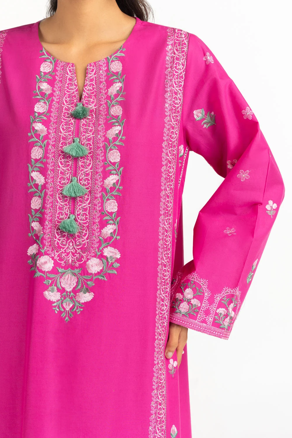 Gul Ahmed Stitched Embroidered 3 Piece IUSTKSD-2093 J(44) NY 37 - Image 2
