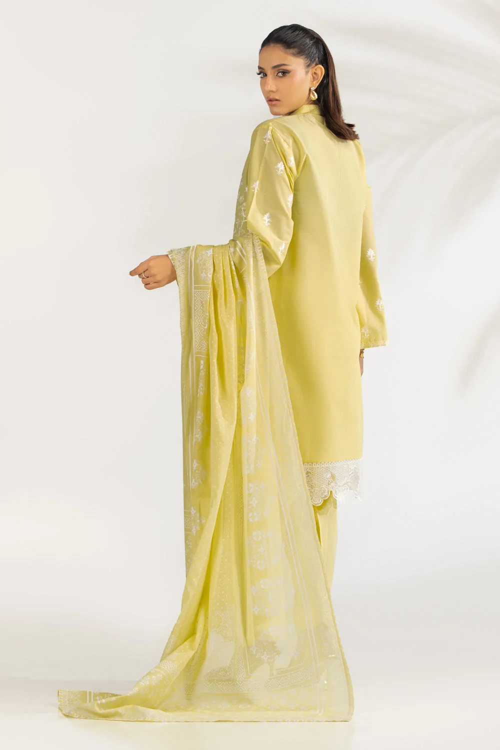 Gul Ahmed Stitched Embroidered 3 Piece IUSTKSD-2123 J(58) NY 44 - Image 5