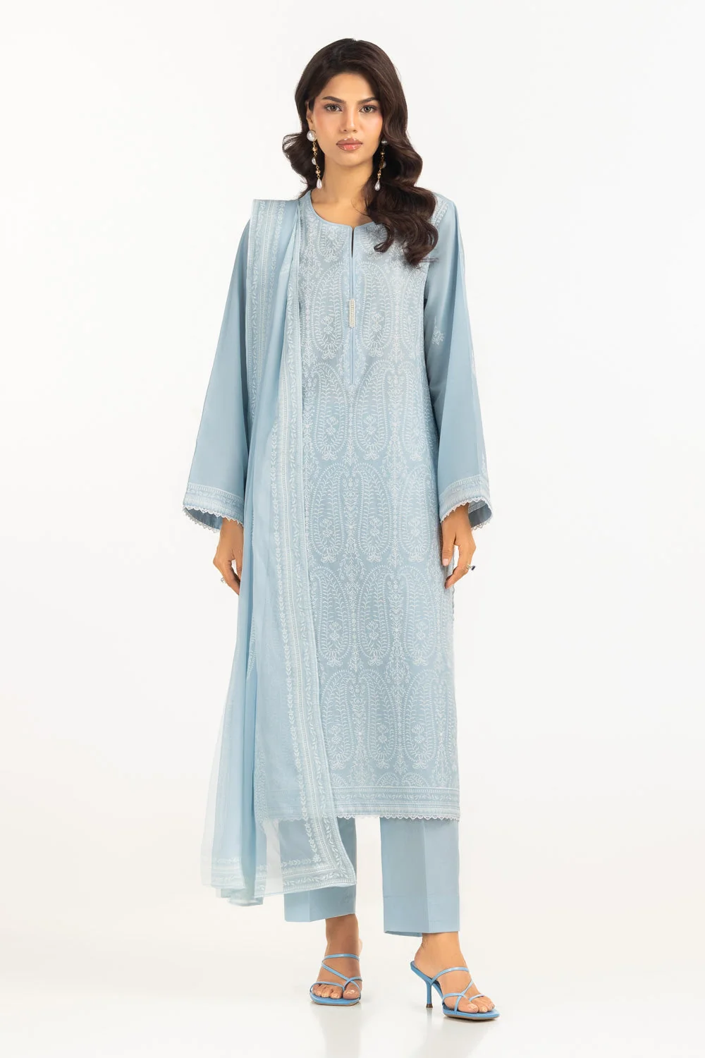 Gul Ahmed Stitched Embroidered 3 Piece IUSTKSD-2308 J(63) NY 57
