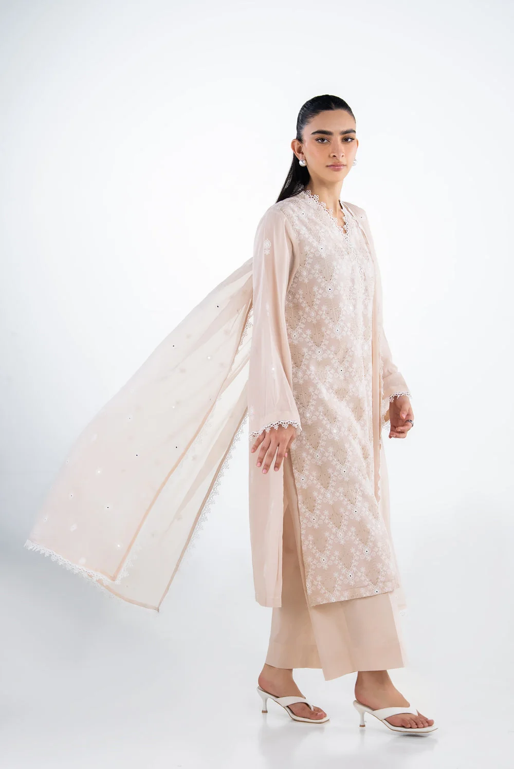 Gul Ahmed Stitched Swiss Voile 3 Piece IUSTKSD-2320 J(61) NY 59 - Image 3