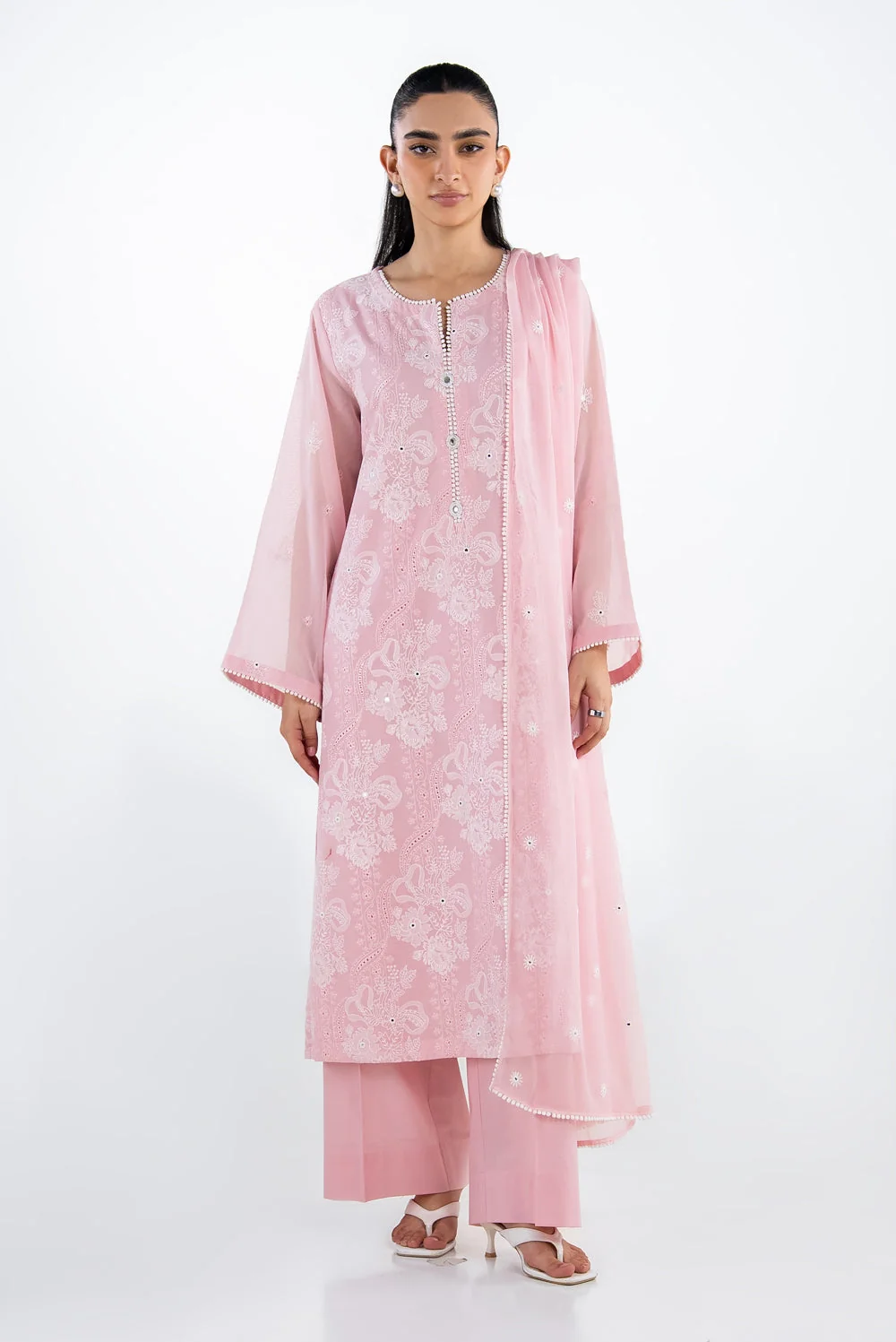 Gul Ahmed Stitched Swiss Voile 3 Piece IUSTKSD-2322 NY 71