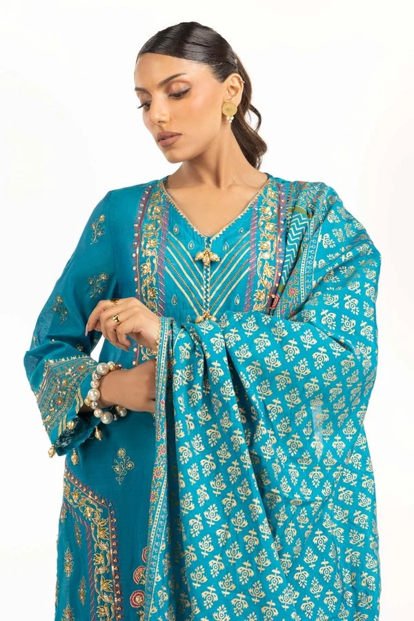 Gul Ahmed Stitched 3 Piece Festive FE-52094 J(81) NY(139) - Image 4