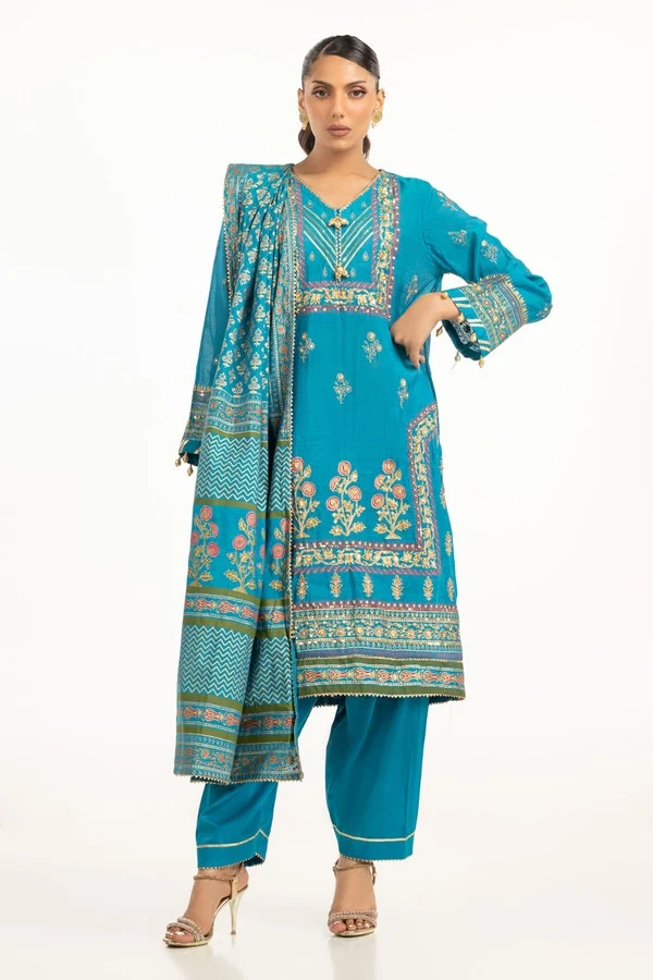 Gul Ahmed Stitched 3 Piece Festive FE-52094 J(81) NY(139) - Image 6