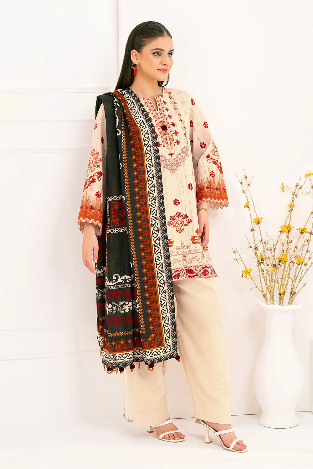Gul Ahmed Stitched Viscose 3 Piece SC#52004 J(72) Y-24