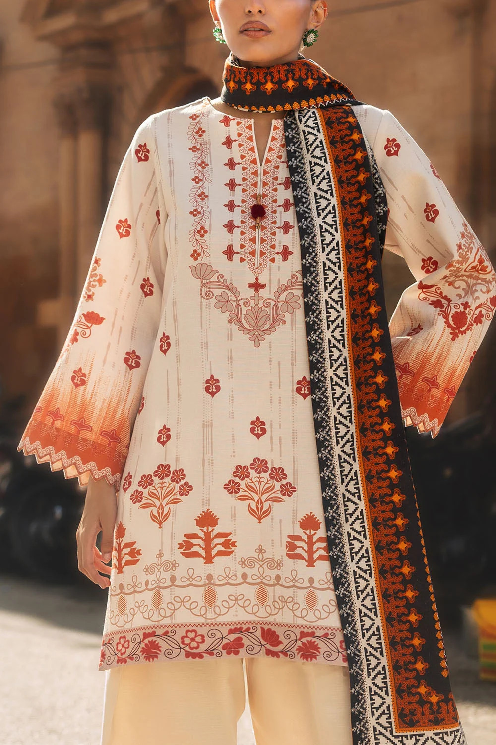 Gul Ahmed Stitched Viscose 3 Piece SC#52004 J(72) Y-24 - Image 2