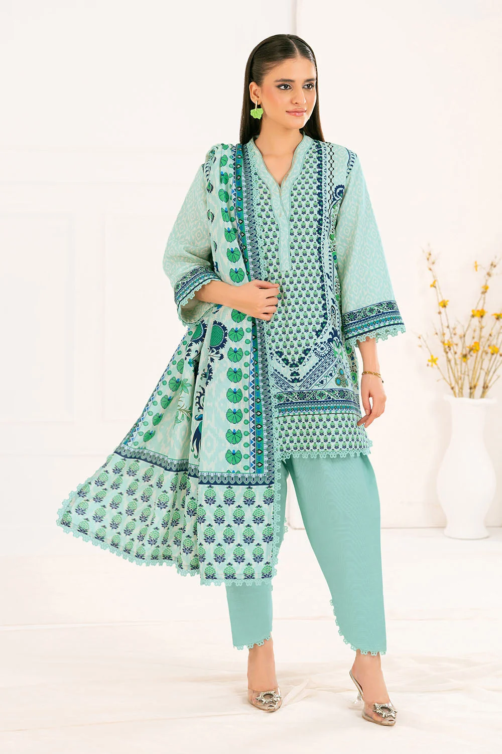 Gul Ahmed Stitched Viscose 3 Piece SC#52005 J(72) y(16-17)