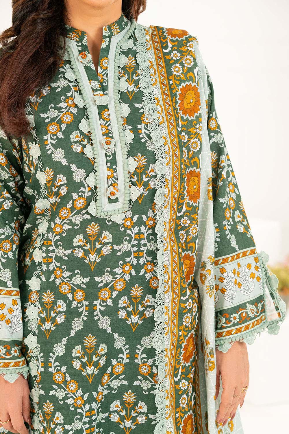 Gul Ahmed Unstitched Khaddar 3 Piece K#52083 - Image 2