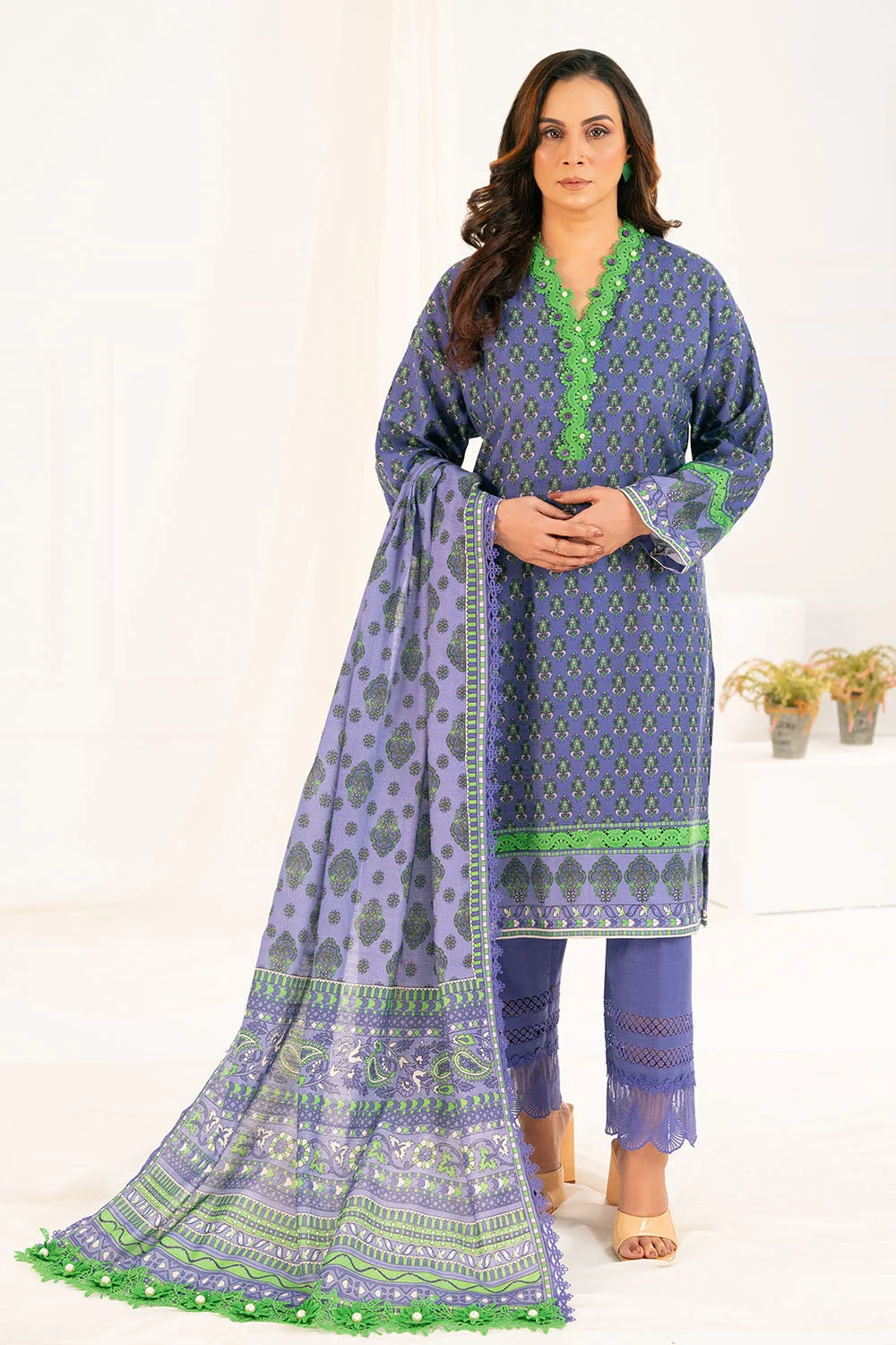 Gul Ahmed Unstitched Khaddar 3 Piece K#52084