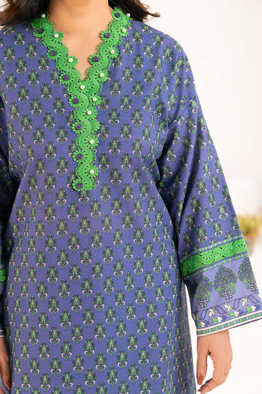 Gul Ahmed Unstitched Khaddar 3 Piece K#52084 - Image 2