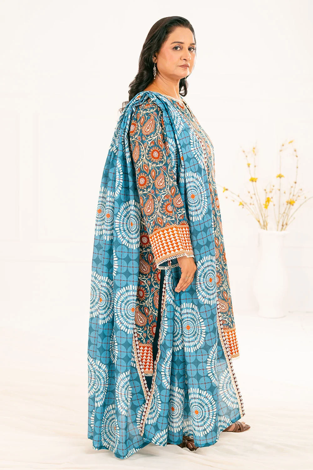 Gul Ahmed Unstitched Khaddar 3 Piece K#52108