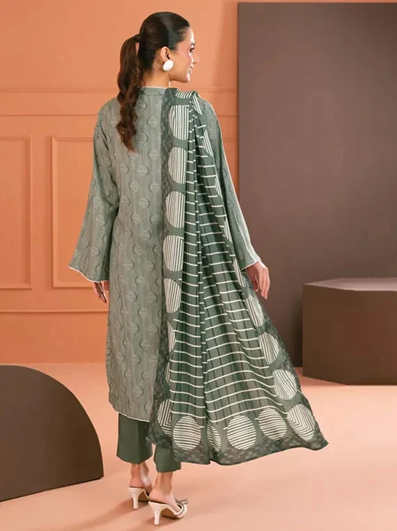 Gul Ahmed Unstitched Linen 3 Piece LT#52008 J(82) - Image 2