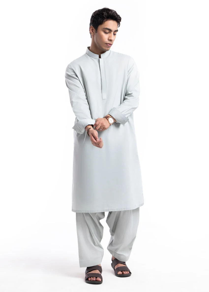 L-Green-Blended-Shalwar Suit - (MP2PBBW25BM10N9) JM(58) (B-11 ) - Image 3