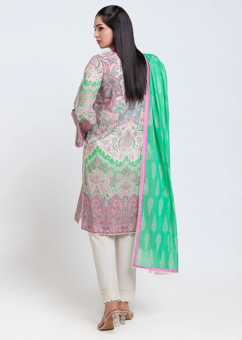 L-Pink-Cambric-2 Piece (WPSDPBS25B8S6) J(114) Y-113 - Image 2