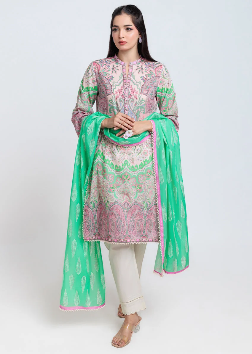 L-Pink-Cambric-2 Piece (WPSDPBS25B8S6) J(114) Y-113 - Image 4