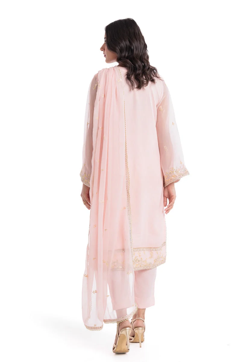 L-Pink-Chiffon-3 Piece (WU3PSLS25AF1P) Y-133 - Image 4